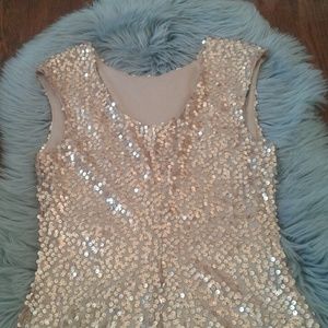 Forever 21 Gold sequin dress